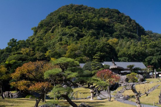 Suasana Senganen Garden di Kagoshima