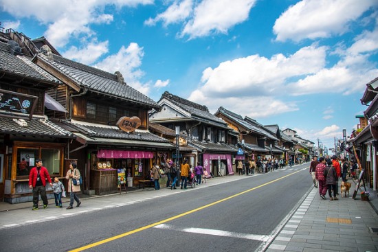 Suasana jalan utama koedo Kawagoe