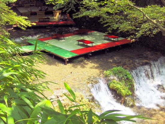 Suasana restoran dekat Kifune Jinja