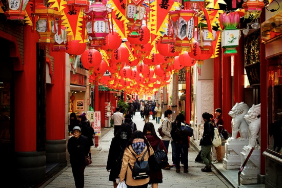 Pecinan di Jepang Nagasaki Chinatown