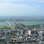 Sungai Yodogawa dari Umeda Sky Building