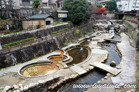 Sungai di Arima Onsen