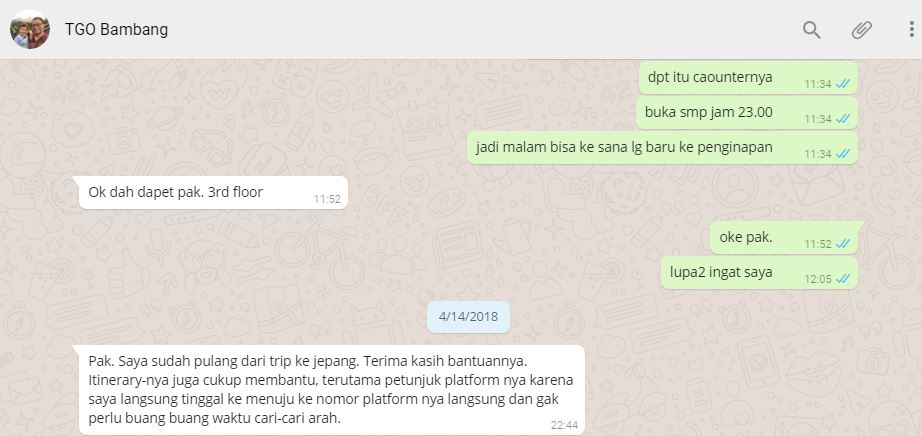 Testimoni Tour Guide Online Bambang