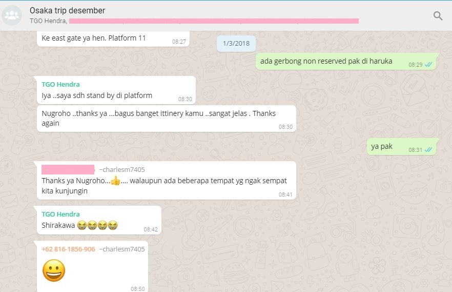 Testimoni Tour Guide Online Hendra