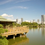 Taman Hama Rikyu di Tokyo