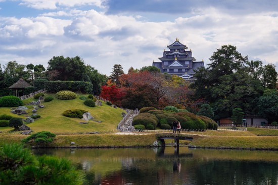 Taman Korakuen di musim gugur