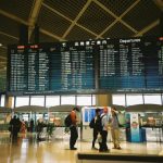 Terminal keberangkatan di Narita Airport