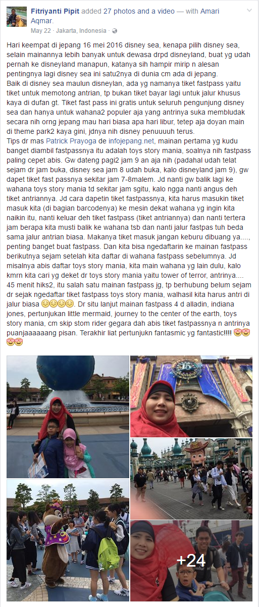 Testimoni Fitriyanti Pipit untuk Tour Guide Online Info Jepang