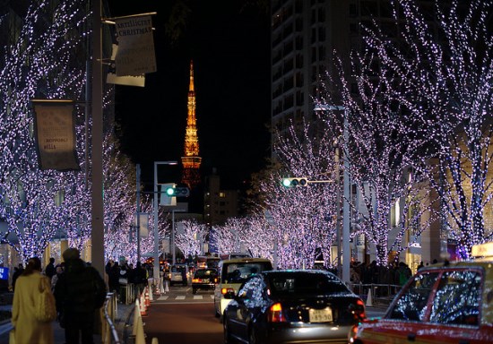 Tokyo Tower dari Roppongi Hills