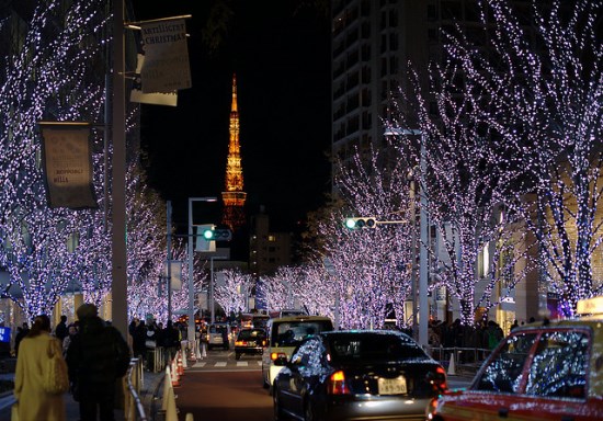 Tokyo Tower dari Roppongi Hills