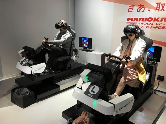 Wahana Mario Kart Arcade di VR Zone Shinjuku