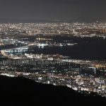 pemandangan malam gunung rokko